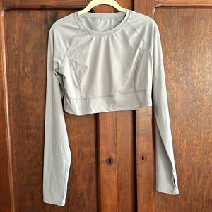 Halara Thumb Hole Long sleeve Crop Top